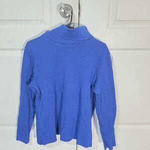 Tommy Hilfiger‎ Women's Turtleneck Top Blue Long Sleeve Size XL Extra Large